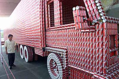 le camion de coca cola